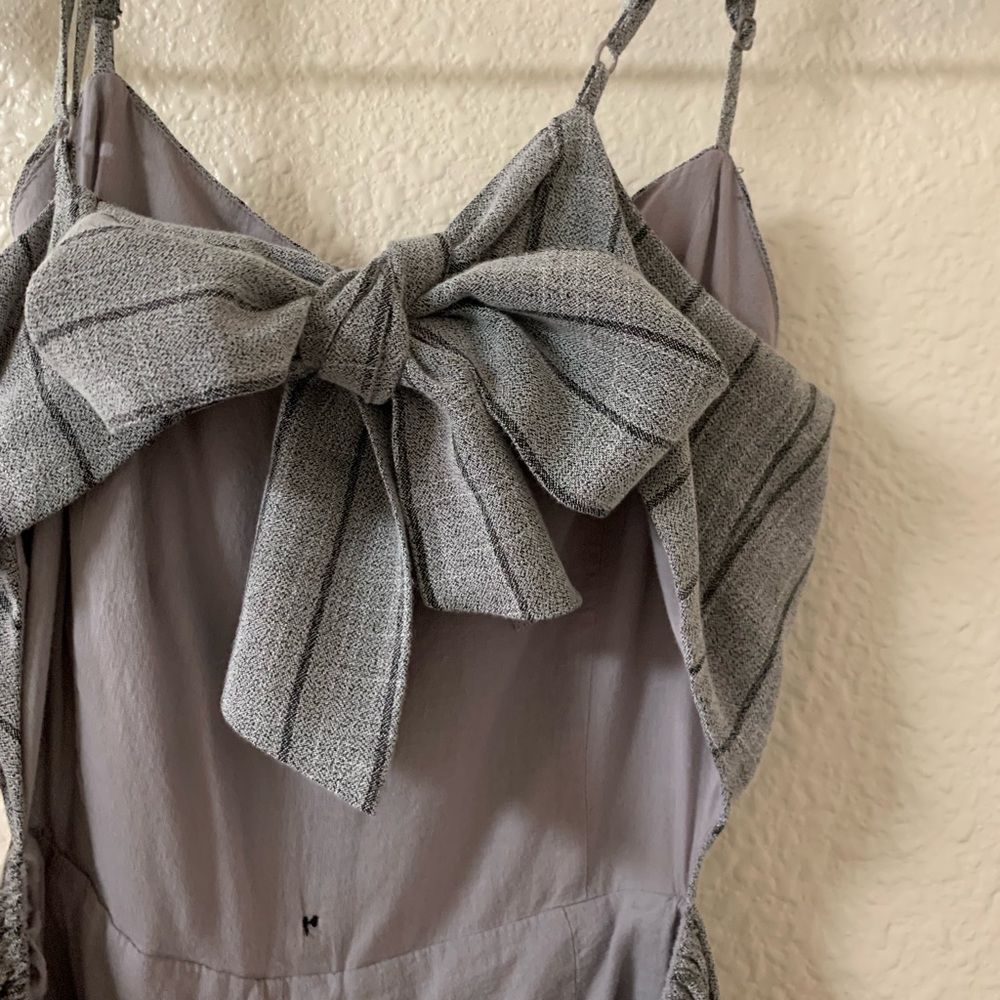 Large Mind Code Back Tie Bow Jumpsuit - image 6